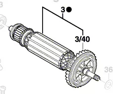 Induit réf. 1 604 010 BK2 BOSCH